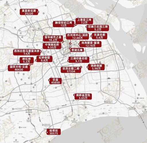 上海7月房价地图出炉